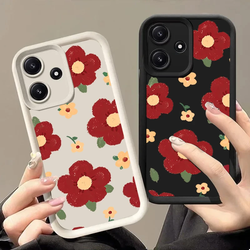 Red Flowers Leather…