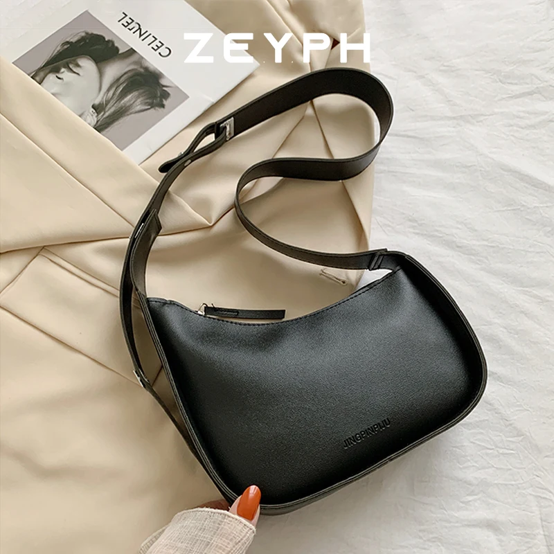 

Zeyph Armpit Shoulder Side Bags for Women 2025 Designer Trend Leather Small Underarm Crossbody Handbags and Purses