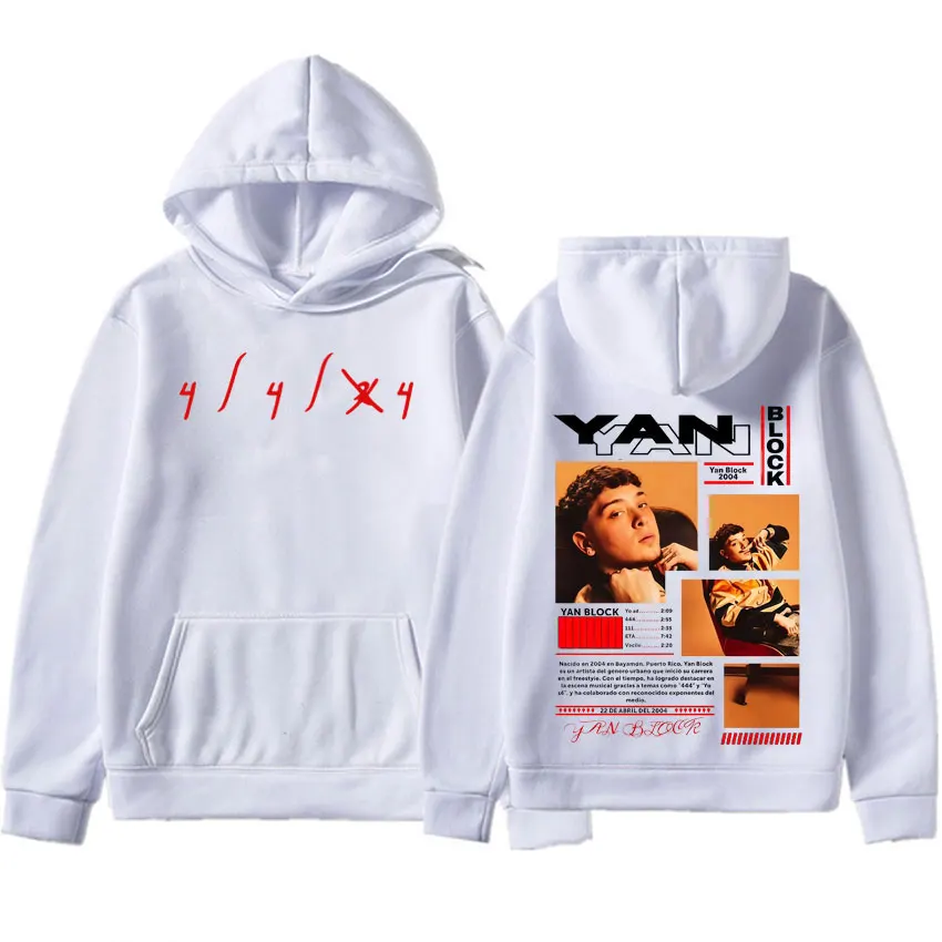 ألبوم يان بلوك هوديي 2025 جرافيك مطبوع ملابس قوطية كبيرة الحجم بلوفرات رجالية هيب هوب عصرية جمالية غير رسمية