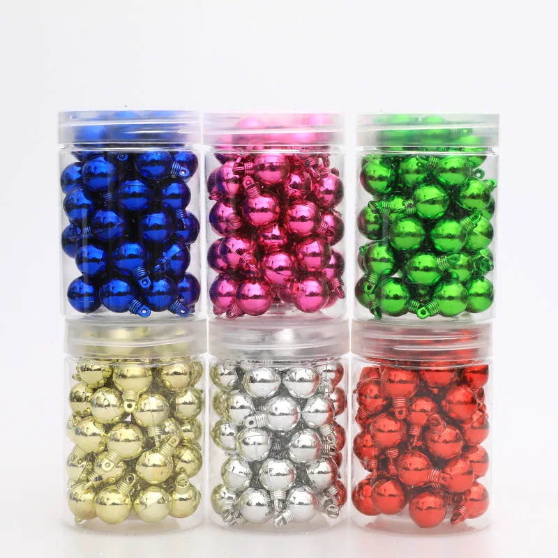 48Pcs/1.5CM Christmas Ball Decoration Supplies Christmas Tree Ornaments Pendants New Year Party Home Decoration - view 2