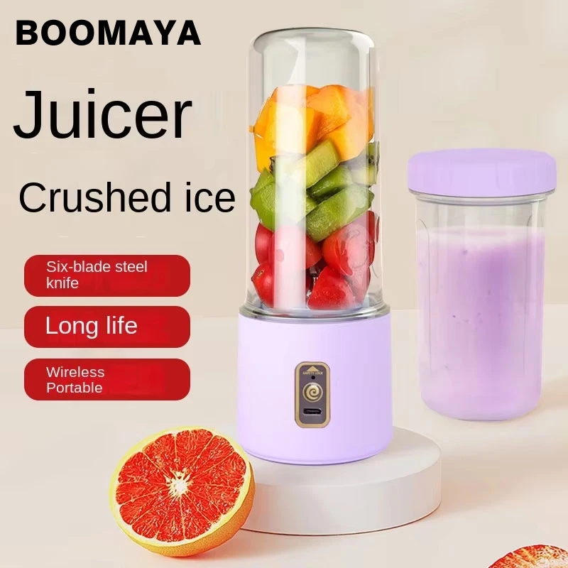 10 blades 450ML Portable Fruit Juice Blenders Summer Electric Mini Bottle Home USB 6 Blades Juicer Cup Machine