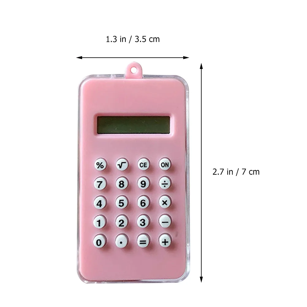 2 pezzi mini calcolatrice labirinto cartone animato design portatile tascabile strumento matematico per bambini studenti regalo divertente leggero