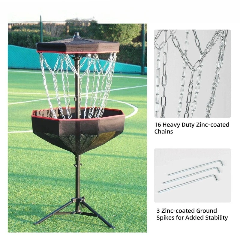 Cestino da golf Frisbee, leggero e facile da piegare