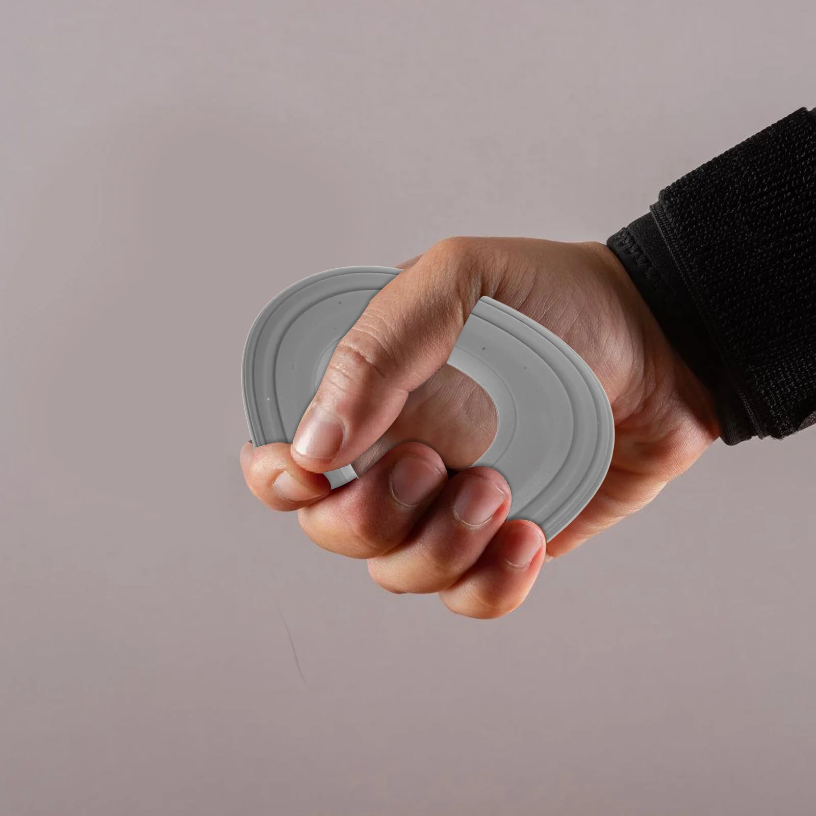 1 قطعة 50 جنيه رمادي قبضة اليد المقوي الصلبة سيليكون قوة المعصم المدرب للاعبي الغولفين التنس اللاعبين الموسيقيين المتسلقين اليد #2