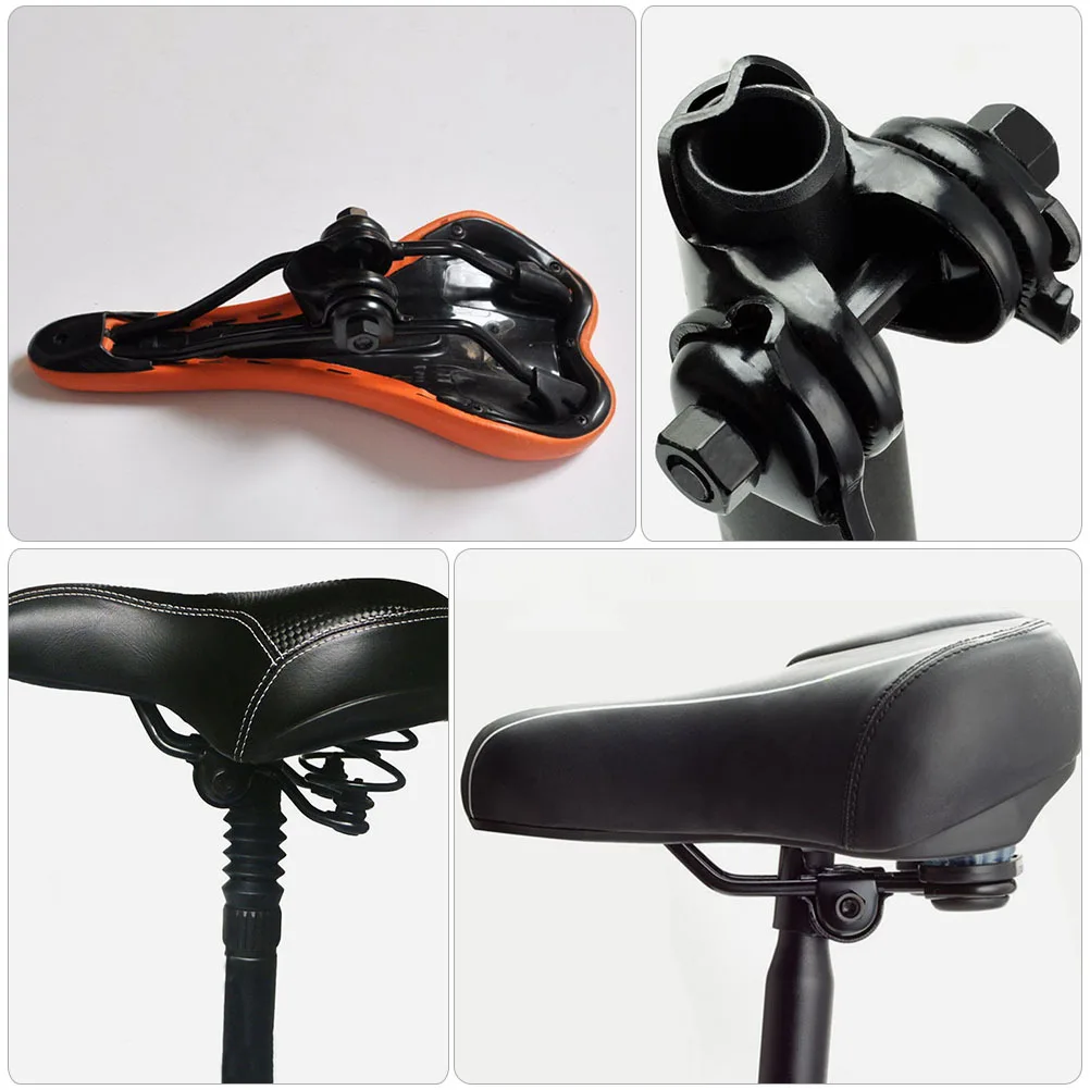 Seat Clamp Aluminum Alloy Lightweight Durable Quick Release Mountain Bike Saddle Clip Hollow Lever Design Rust-Resistant