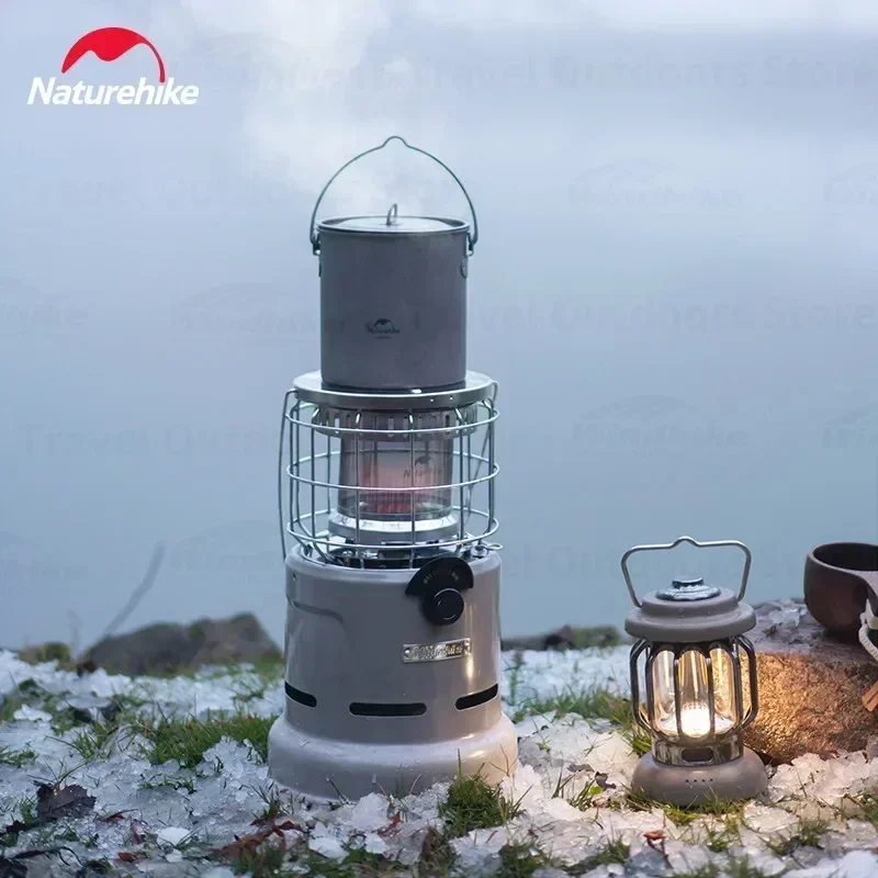 Imagem -02 - Naturehike-outdoor Inverno Fogão de Aquecimento Queimador de Gás Portátil Poder de Fogo Ajustável Panelas de Cozinha Acessórios de Acampamento 2700w