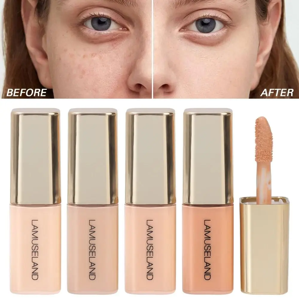 New 4 Colors Moisturizing Liquid Concealer 3.5g Oil Control Dark Circles Foundation Invisible Pores Full Coverage Mini Concealer