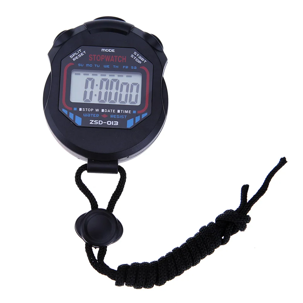 Digital Running Timer Waterproof Sports Stopwatch Counter Electronic Multifunctional Lightweight Practical with Strap