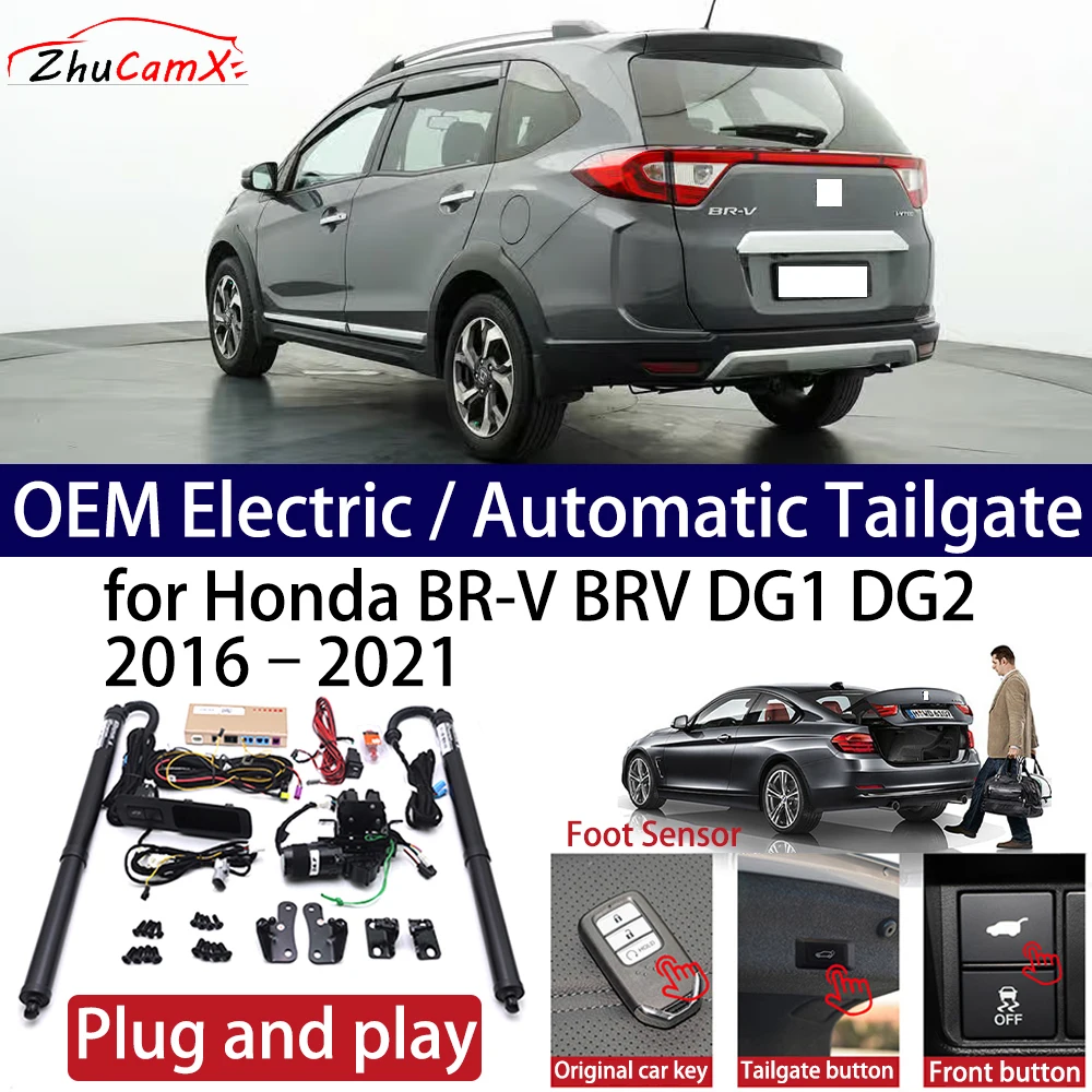ZhuCamX for Honda BR-V BRV DG1 DG2 2016–2021 Car OEM Power Electric Automatic One-Click Smart Liftgate Tail Gate Support Opener