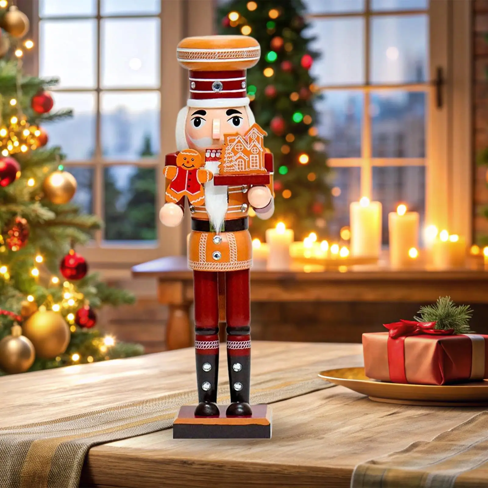 

Рождественские пряничные украшения Рождественские украшения Фигурки пряников Сезонные праздничные фигурки Куклы Настольный дисплей