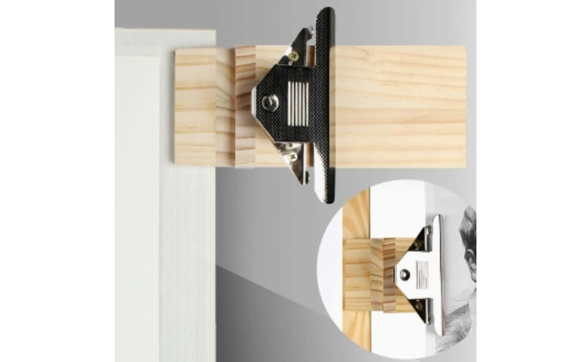 Painting Clip Holder 360-Degree Rotating Easel Board Holder Drawing Board Clamp Adjustable Easel Clip Wooden for Artists