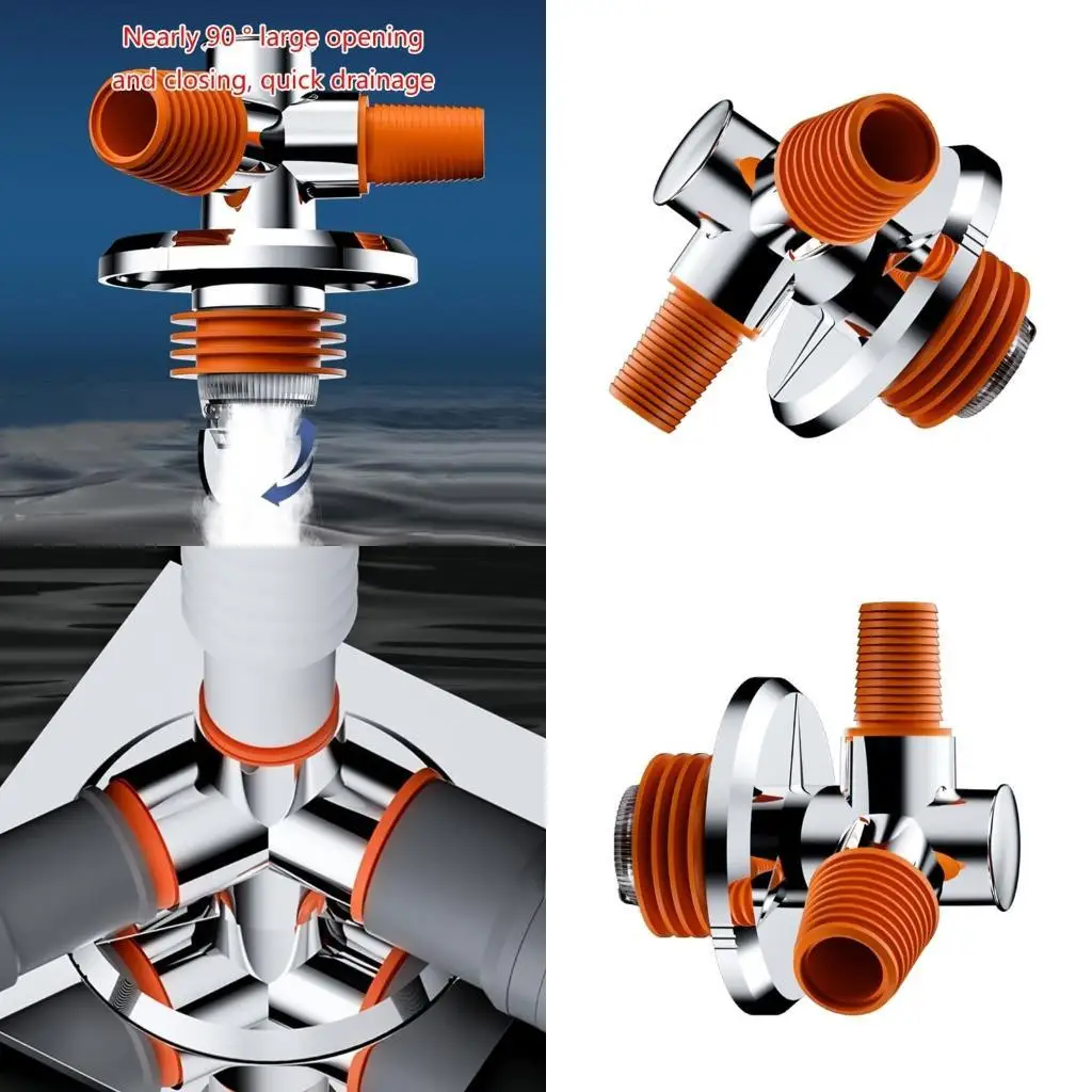 

Y1UD ABS Connector Universal Plastic Joint Drain Joint Triple for Washing Machine