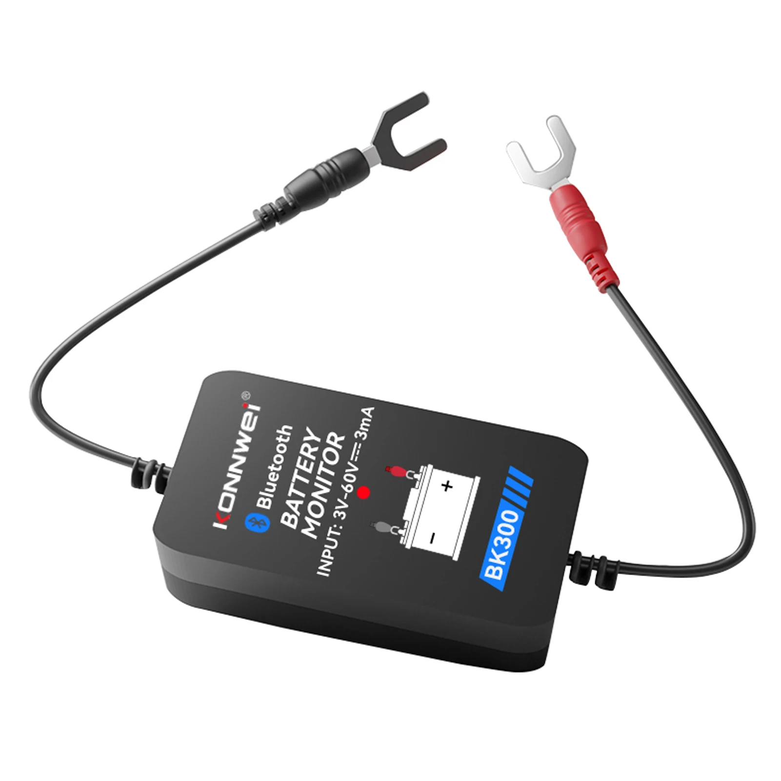 KONNWEI BK300 Wireless Battery Tester - BT 5.0 for 12V/24V Batteries (AGM/EFB/GEL/Lithium) w/ Cranking & Charging Test