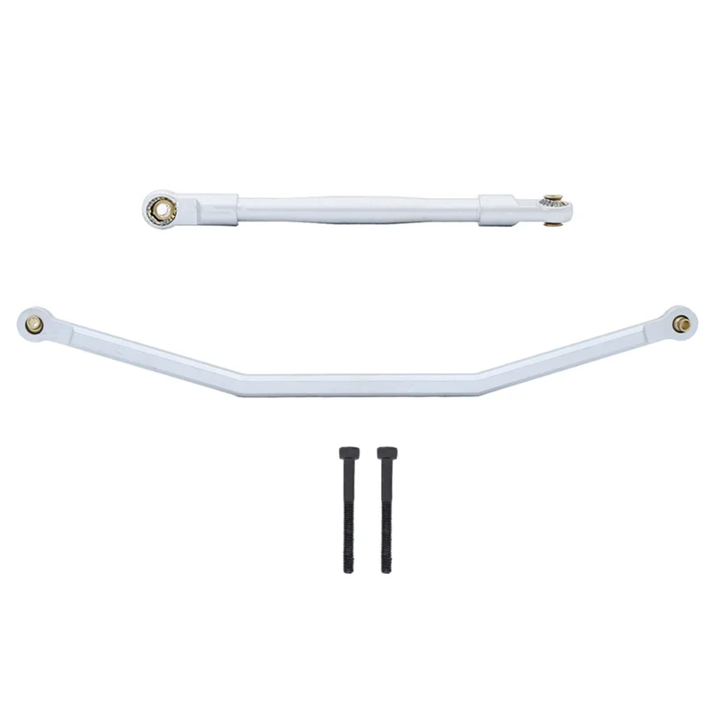 Barra de dirección de Metal para coche teledirigido, varilla de enlace Servo para AXIAL RBX10 Ryft 1/10 RC Crawler, piezas de actualización, accesorios, Plata