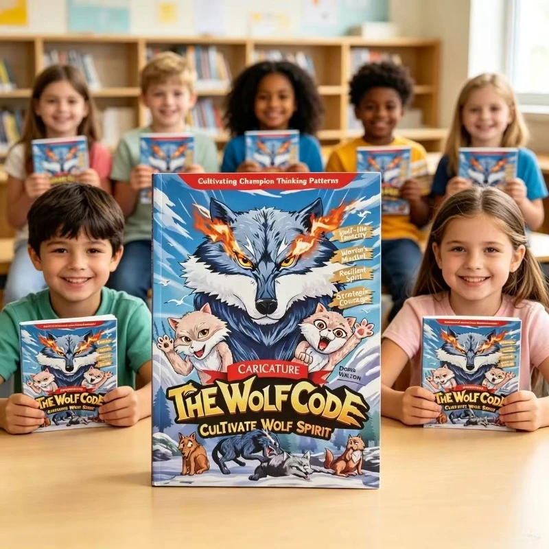 The Wolf Code Cultivate Wolf Spirit Caricature Book Kids Inspirational Growth Storybook Develop Wolf‑Like Tenacity Courage