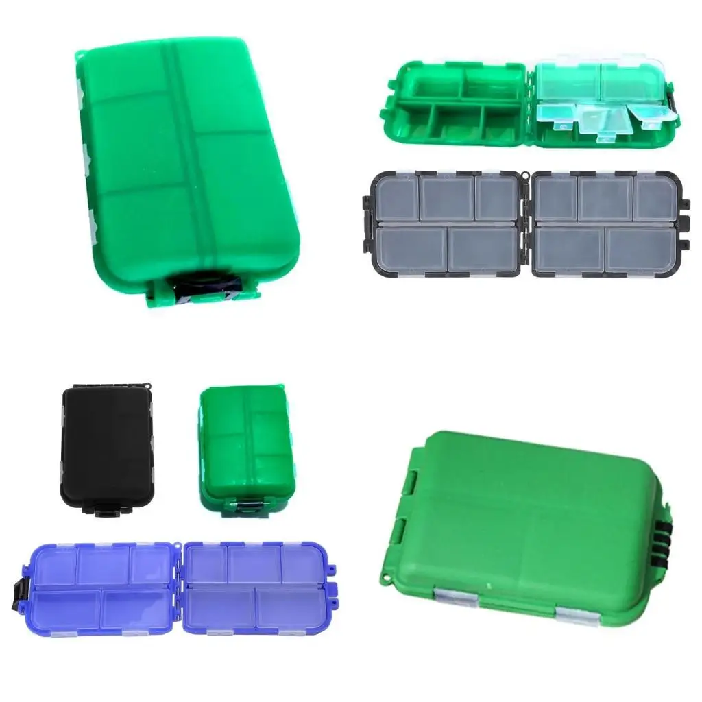 

Y1UC 10 Grids Fishing Tackle Boxes Waterproof Seal Fishing Tackle Storage Box Baits Storage Case with Compartments Structure
