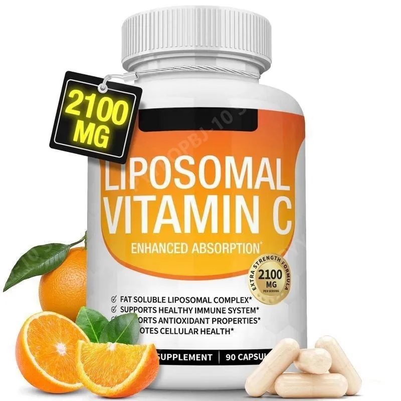 

Liposomal Vitamin C 2100mg High Absorption Immune Support Antioxidant MCT Oil Sunflower Lecithin Vegan 90 Capsules