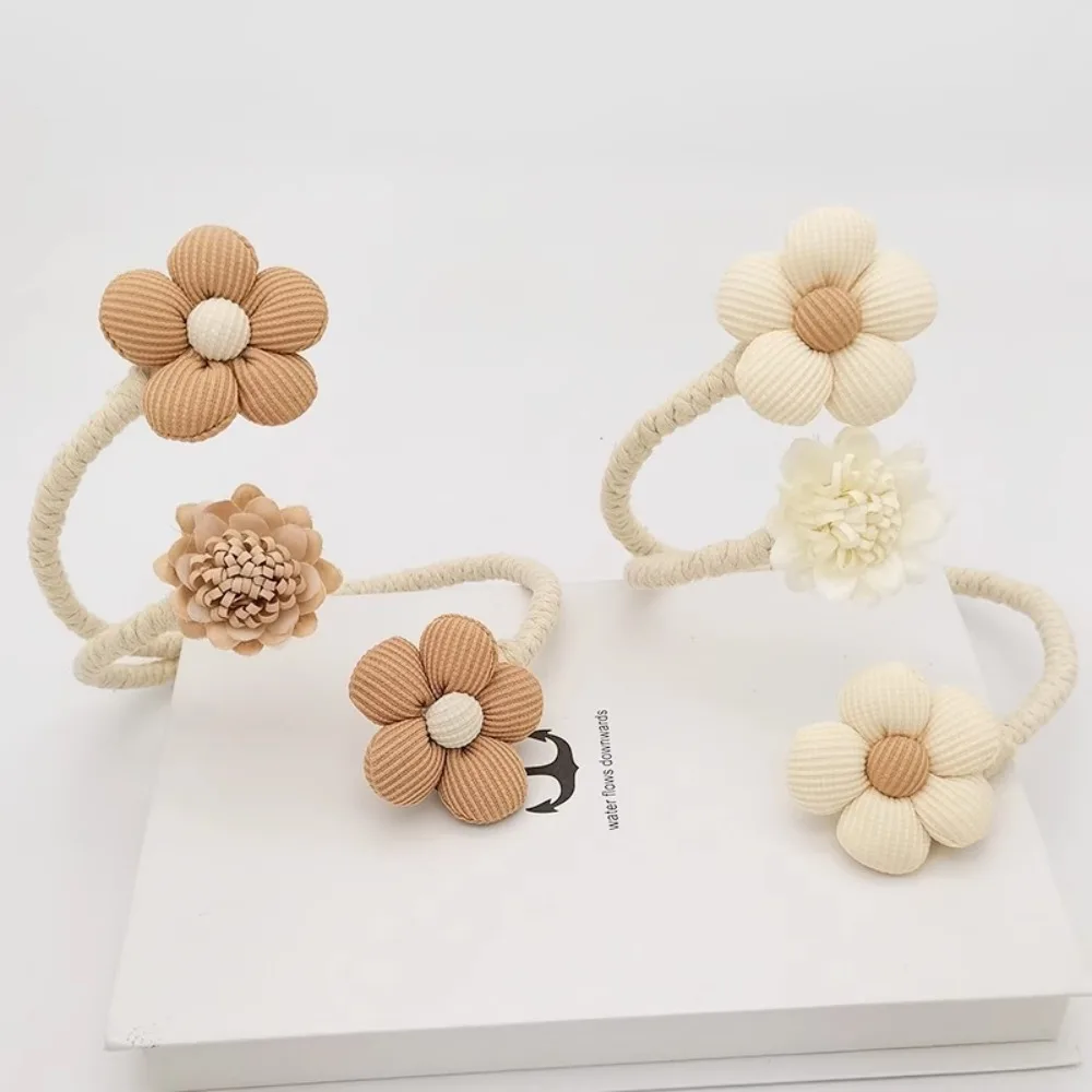 1PCS Creative Flower Shape Curtain Buckle New Twist Bough Rope Window Curtain Buckles Bedroom Curtain Holder Curtain Tie Backs