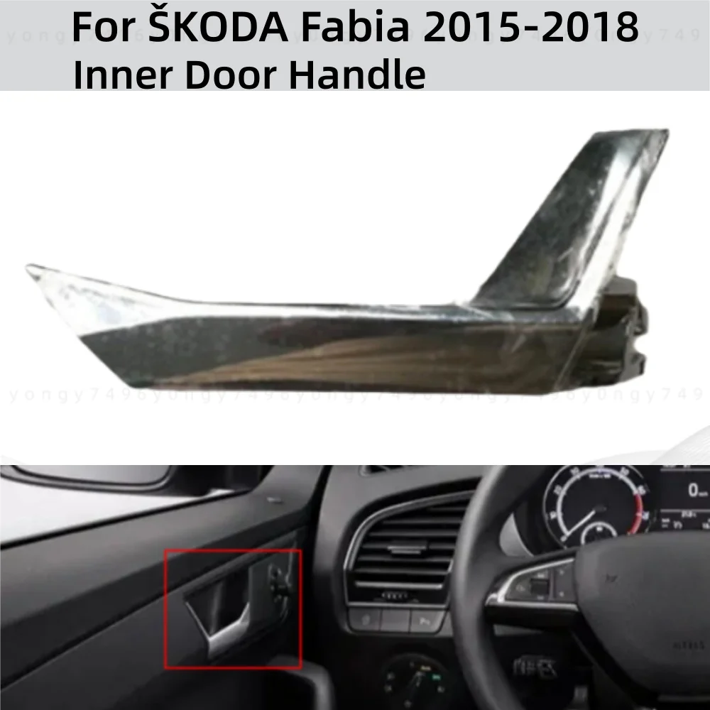 Car Styling Upgrade Interior Door Handle Assembly For SKODA Fabia 2015 2016 2017 2018 Modification Decoration Accessories