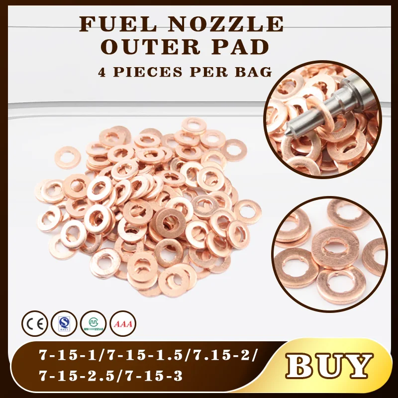 F00VC17502 F00VC17503 F00VC17504 F00VC17505 F00VC17506 Copper Washers Shims 9001 - 850C For BOSCH Injector.
