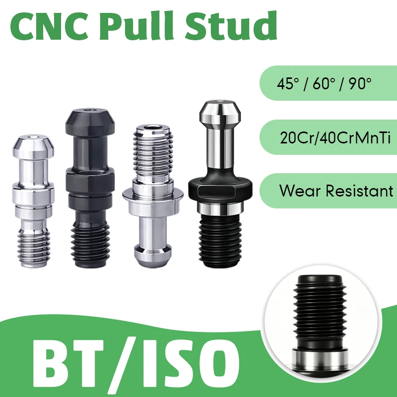 CNC Pull Stud Tool Holder Spindle BT30 BT40 BT50 ISO20 ISO25 ISO30 BT ISO Spindle Pull Nails for Machining Industry