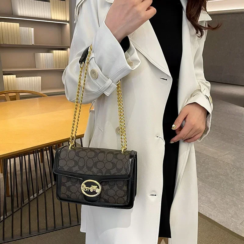 

2025 New Luxury Women's Presbyard Chain Single Shoulder Small Square Crossbody Summer Bag