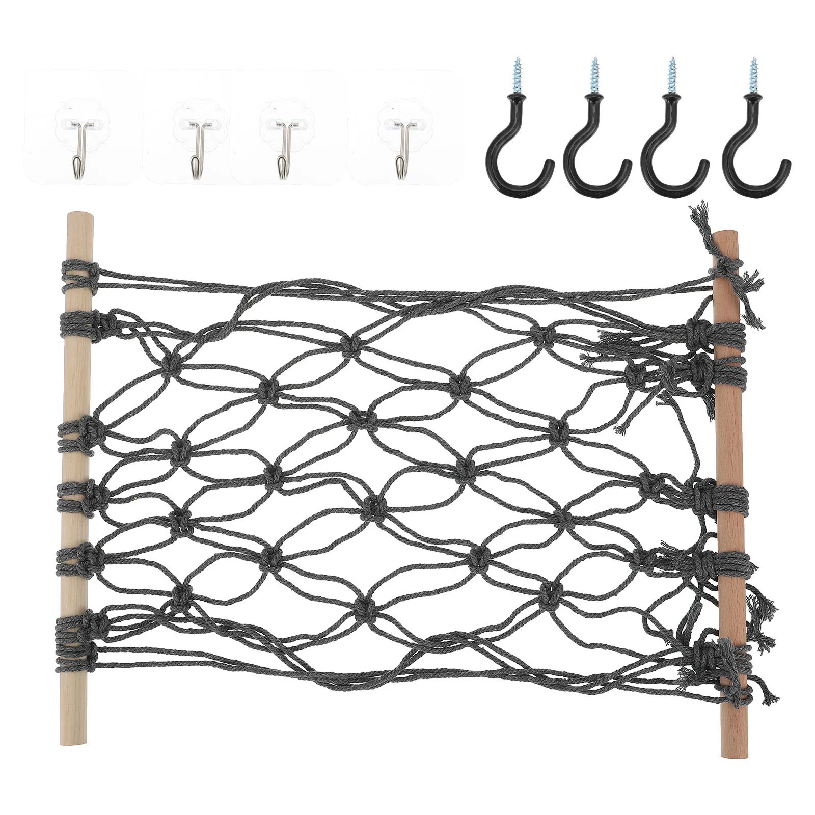 

1Pcs Kitchen Hanging Fruit Vegetable Hammock Woven Net Bag Fresh Air Circulation Fruit Storage Organizer Woven Net Bag