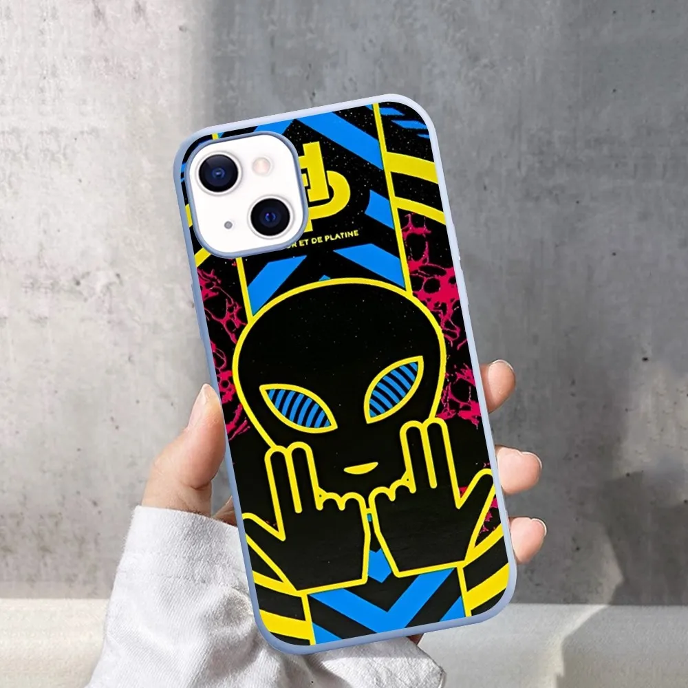 Rapper JuL C'est Pas Des Lol Phone Case For IPhone 14 11 12 13 Mini Pro Xs Max 8 7 6 6S Plus X XR Solid Candy Color Case