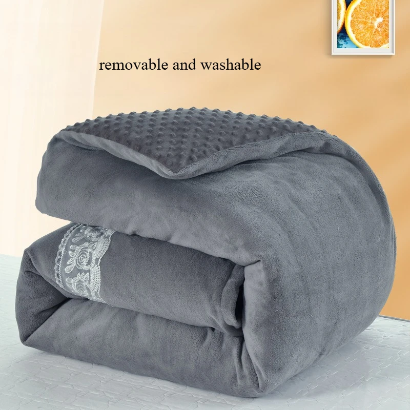 120x180cm/1kg Wintet Thickened Velvet Beauty Quilt Soft Warm Comforters Removable and Washable SPA Massage Quilted Blanket