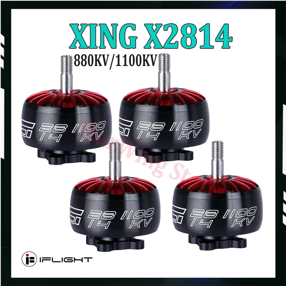 IFlight XING X2814 2814 1100KV / 880KV 2-6S FPV NextGen Motor with 5mm Shaft compatible 9 inch 10 inch frame for FPV drone