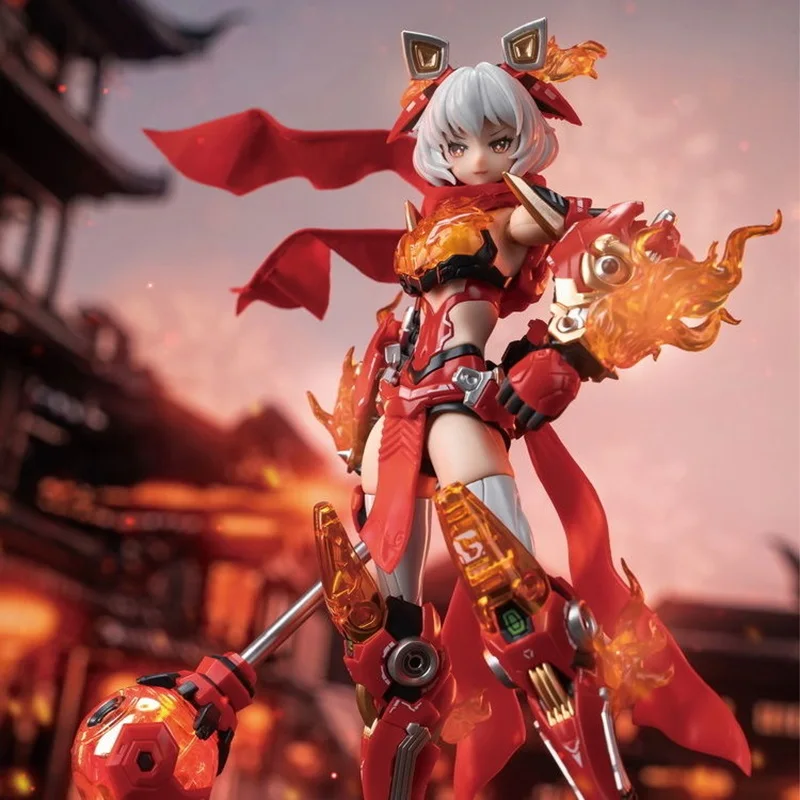 1/12 E-Model ATKGIRL Anime Figure Lion Dance Action Figure Mobile Suit Girl Figure Pvc GK Statue Model Doll Collection Toys Gift