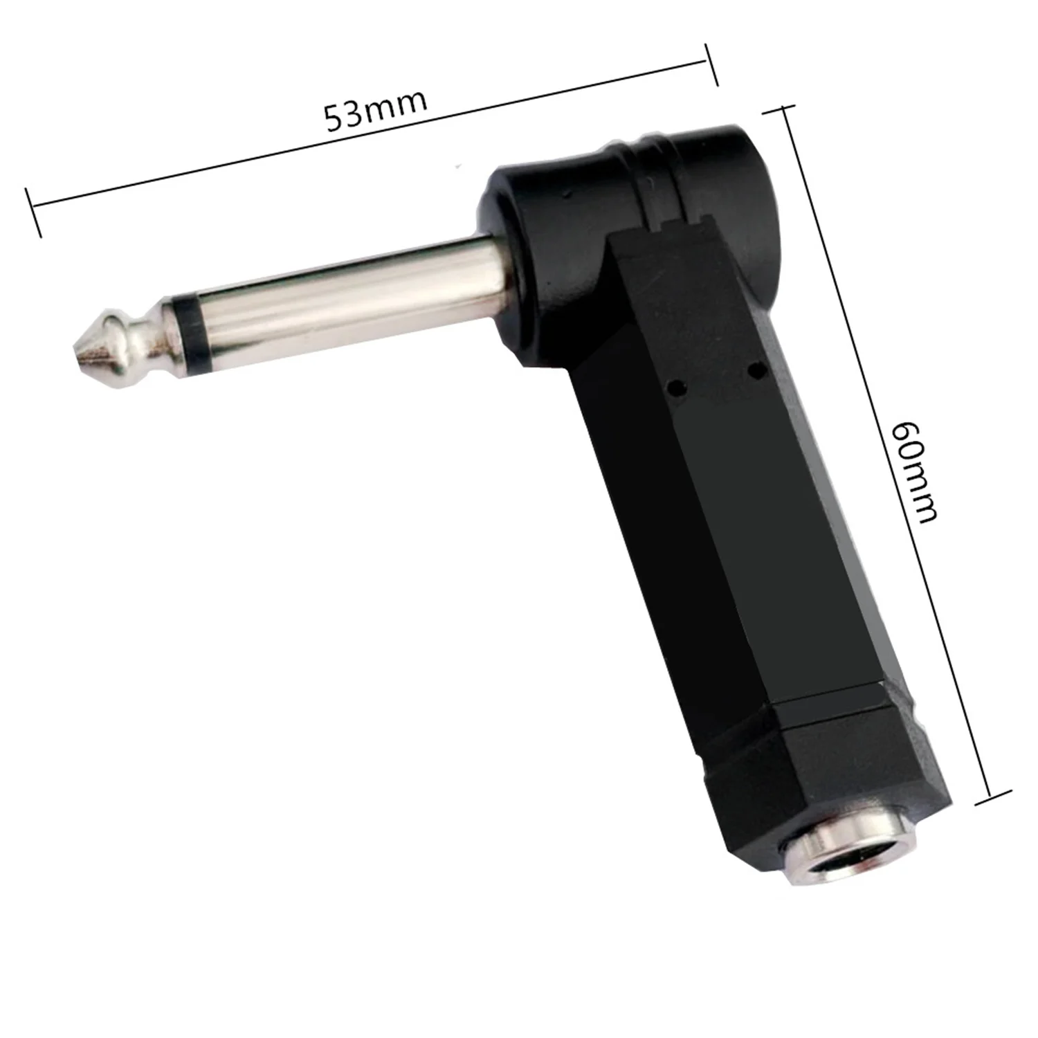 1 шт. 6,35 мм 1/4 "папа-мама TRS стерео аудио разъем прямоугольный динамик гитарный кабель для наушников адаптер для динамика Studio