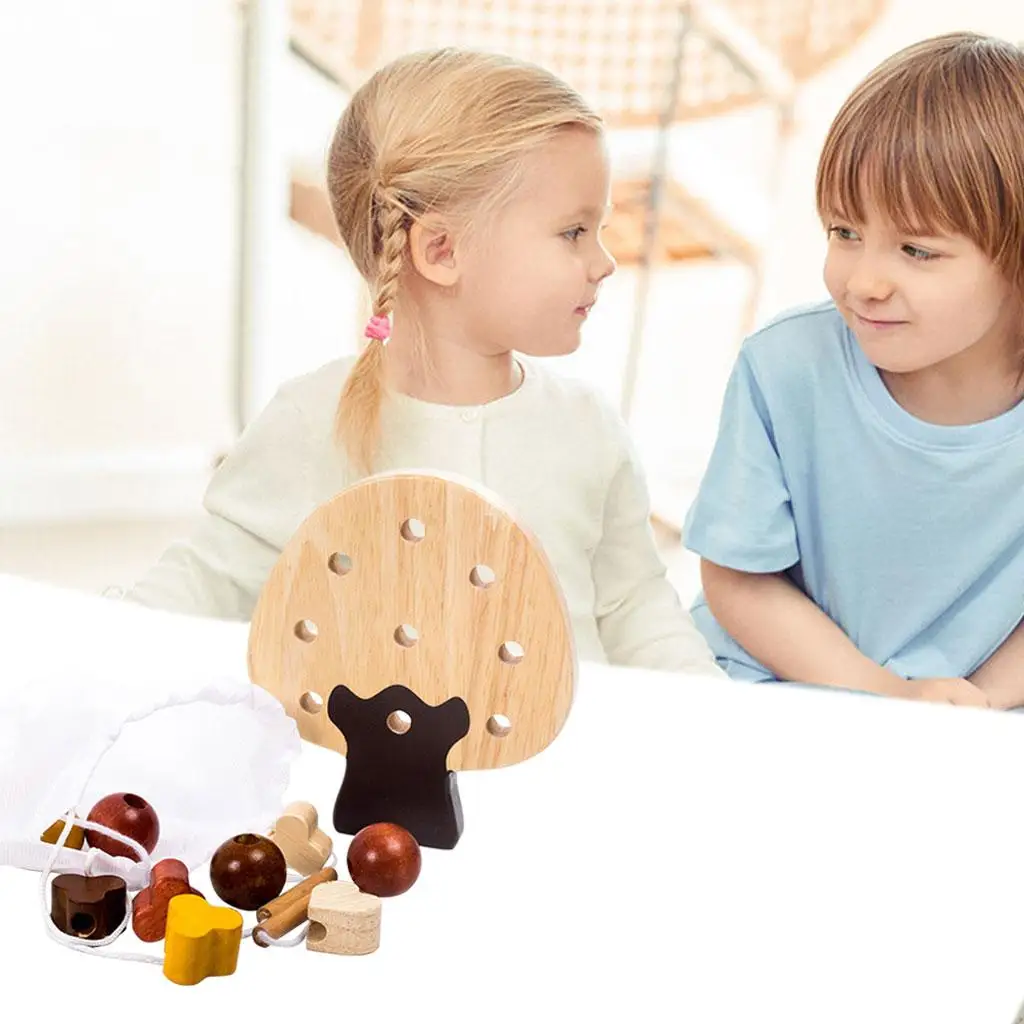 Block Puzzles Color Recognition Learning Gift Wooden Shape Sorting