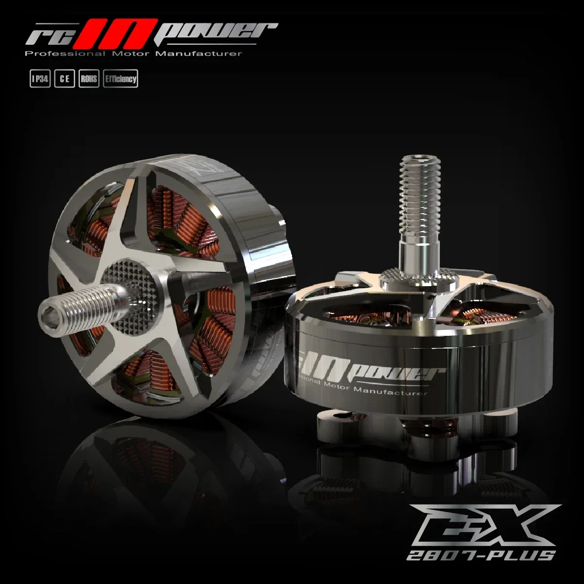 

RCinpower EX2807 2807 Бесщеточный двигатель 1300 кВ 4-6S LIPO для FPV Freestyle 6-7 дюймов дальние дроны DIY Запчасти