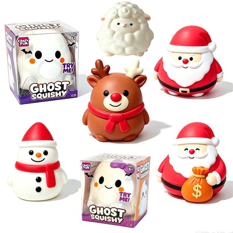 Halloween Ghost Pinch Music Soft, Cute, Slow Rebound, Relieve Stress, Pinch Music Small Toys, Party Decoration, Creative Gifts