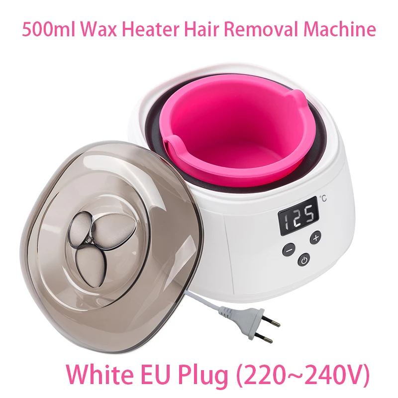 500ml LCD Display Smart Silicone Liner Hand- en voetwaxverwarmer, waxverwarmer en waxtherapie apparaat