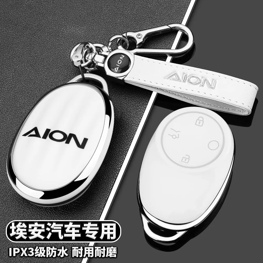 

Чехол для ключей из ТПУ для GAC Aion V RT UT Y S 580 2026, мягкий силиконовый чехол для дистанционного ключа, защитный корпус от царапин с брелоком