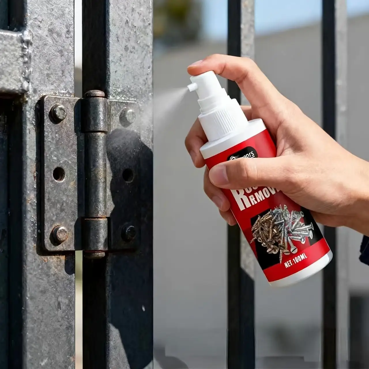 Efficient Screw & Hardware Rust Remover Cleaner, Quick Restore Bright Surface, Universal Metal Rust Remover Spray, Strong Rust D