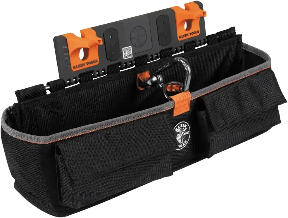 Bucket Work Center Large Tool Pouch, S Hook Rail System Accessory, Holds Lineman Tools, Cutters, Crimpers, and Impact Wrenches