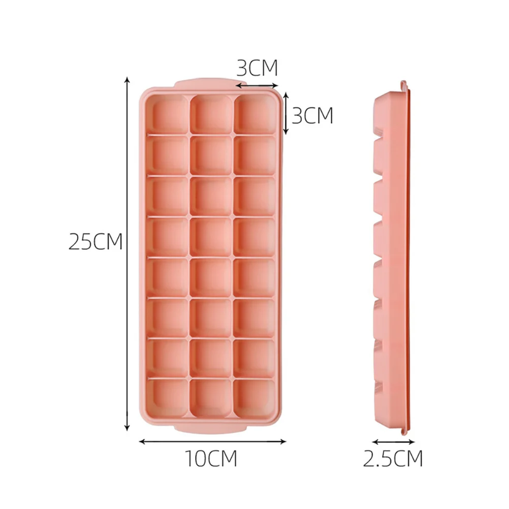 

Alipis 3Pcs Silicone Ice Tray with Lids 24 Grid Cube Mold for Refrigerator Freezer Ice Making Storage