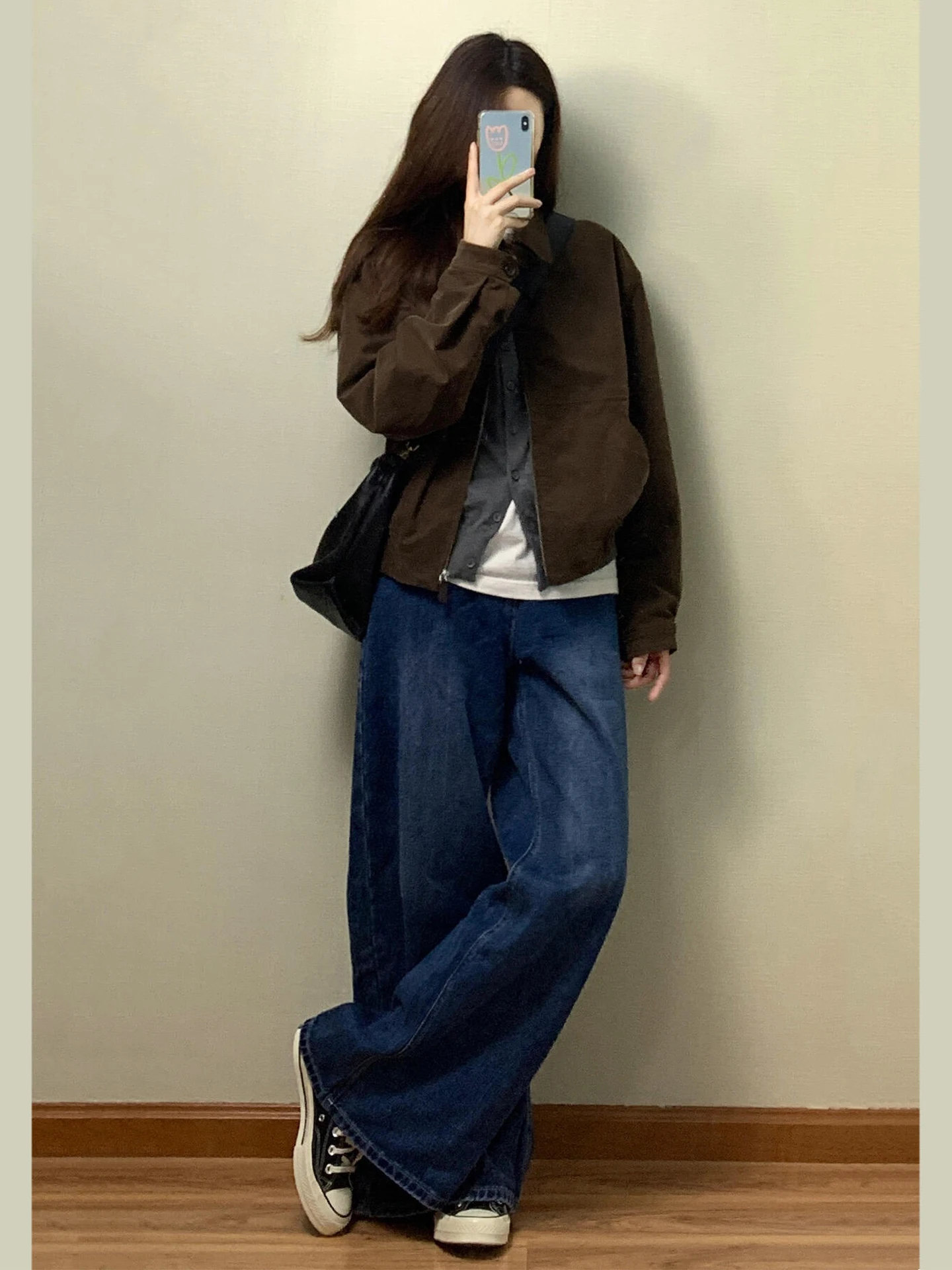 American Sle Pelle scamosciata Jaet Donna Autunno Inverno Nuovo design Colletto ribaltabile Capispalla Trendy ort Cappotto Retro Sle Chiusura con cerniera