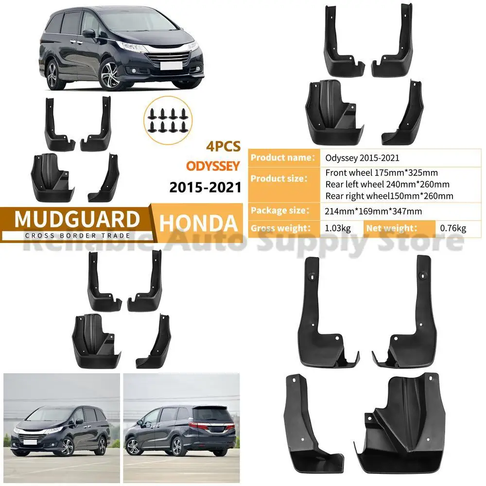 

For Honda Odyssey 2015-2021 Mudguard Trim Front and Rear Car Accessories High Quality Durable Protection