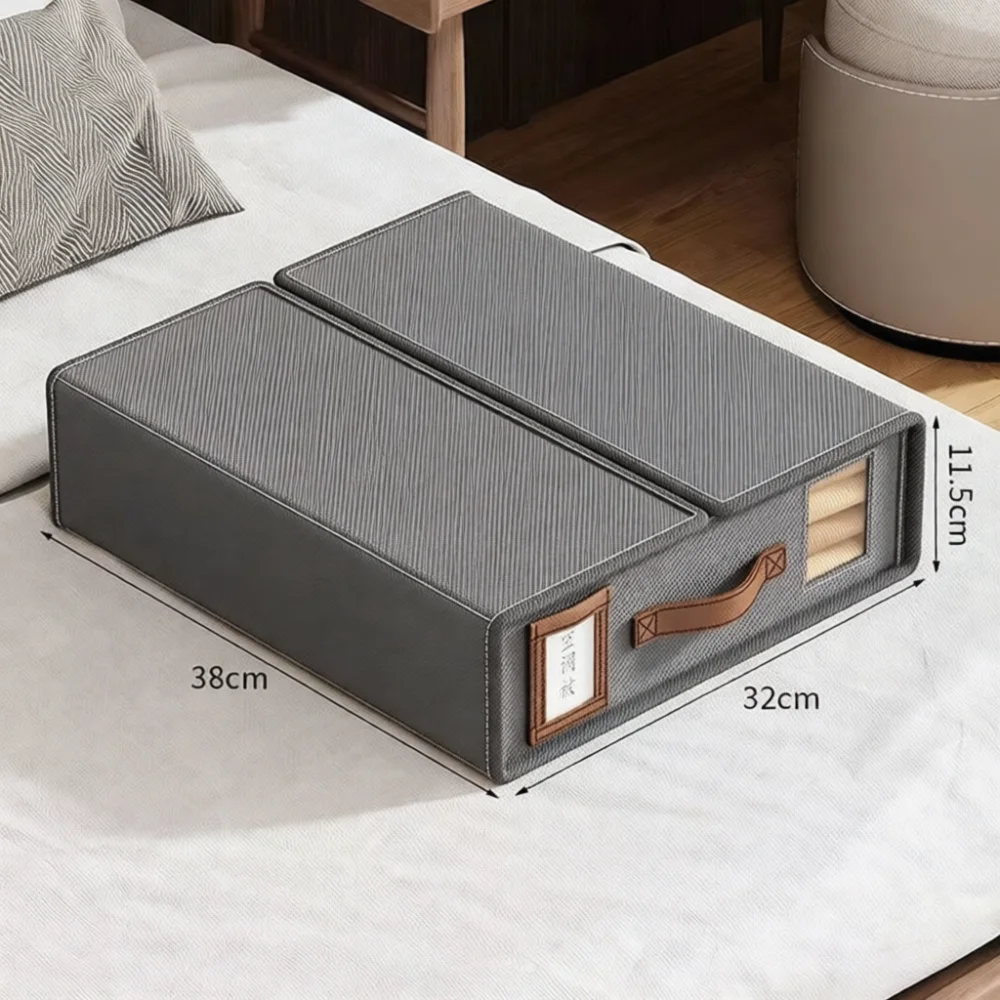 Foldable Storage Box Bedroom Closet Organizer For Bedding Sheet Quilt Pillowcase Oxford Fabric Space Saving Drawer Container
