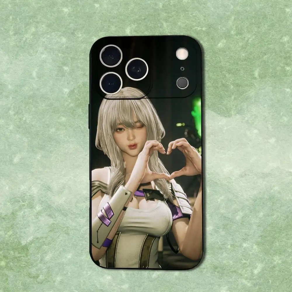 Funda de teléfono Cute Art S-Stellar B-Blades para iPhone 14,13,17,12,11,16,15,Plus,Pro Max,XS,X,XR,SE,Mini,funda negra de silicona suave