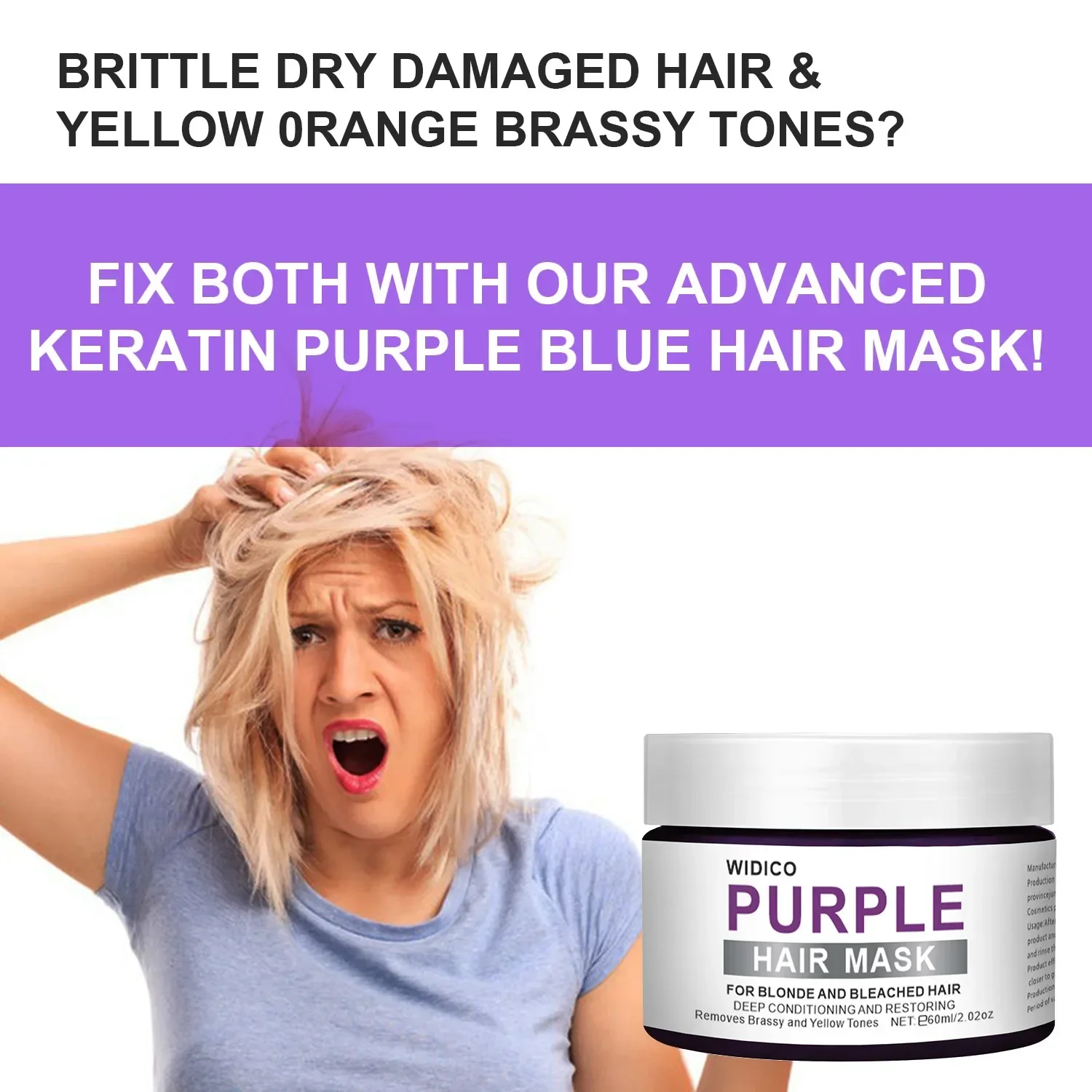 60g Blonde Purple Hair Shampoo Removes Yellow And Brassy Tones Silver Ash Look Purple Hair Shampoo Professional Hair Care