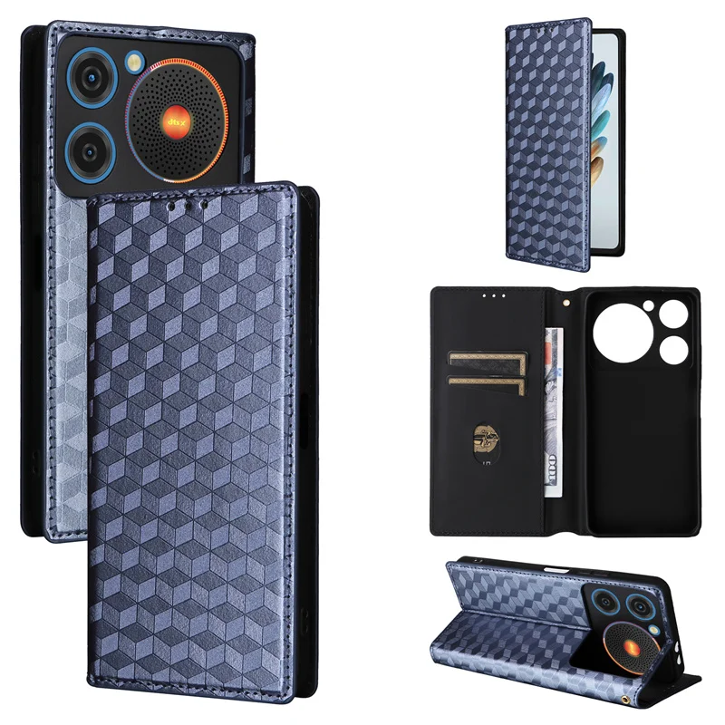 For ZTE Nubia Music stereoscopic lines flip wallet skin PU case purse for Nubia Music Z2353 Magnetic Phone Cover