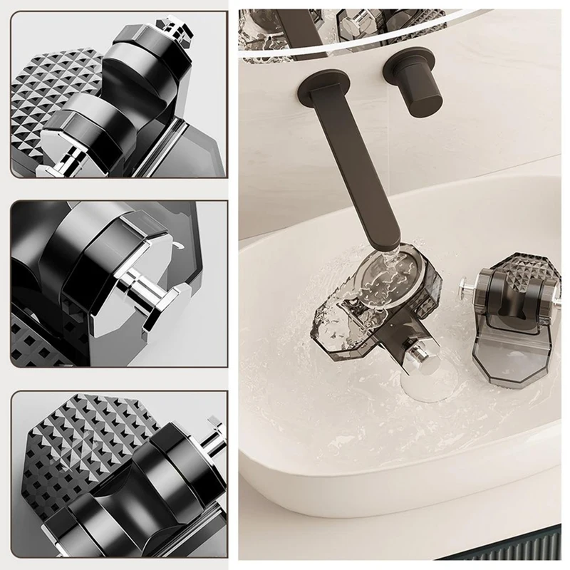 Adjustable Shower Heads Holder Adjustable Showerhead Wall Mounted Suction Bracket No Drill Required Suction Cup Wall