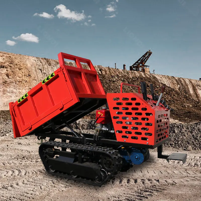 Heavy Duty Hydraulic Lift Mini Tracked Dumper For Orchard Farm Transport To Reduce Manual Back Labor Factory Direct Wholesale