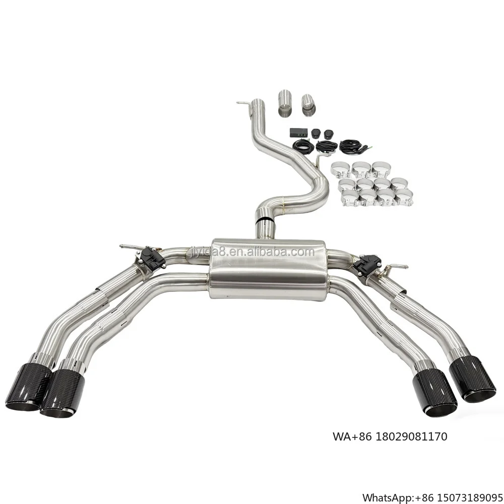 

Выхлопная система JYD из нержавеющей стали Catback для S3 8V 2.0T с глушителем и клапаном, детали для тюнинга автомобиля