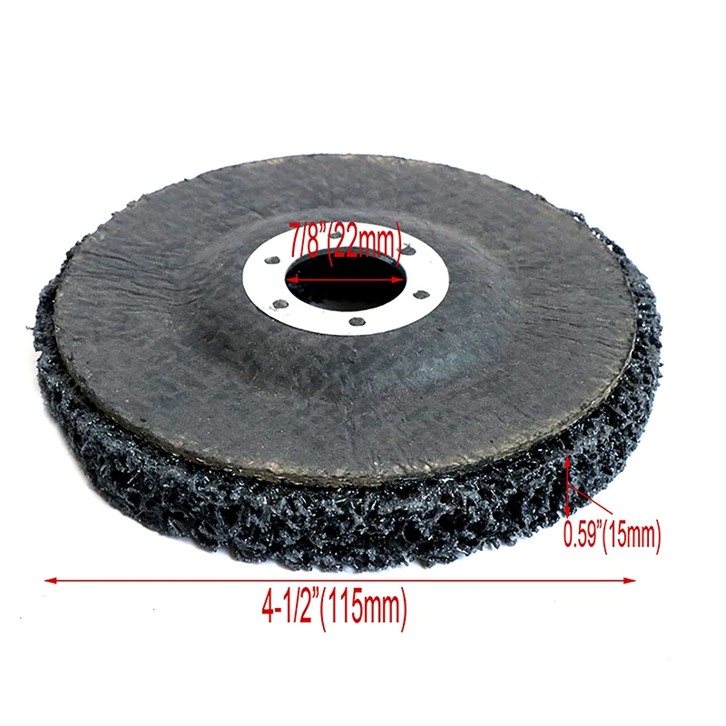 4/4.5/5 Inch 1PC Nylon Fiber Flap Polishing Wheel Disc 800 Grit For Angle Grinder For Wood Metal Buffing